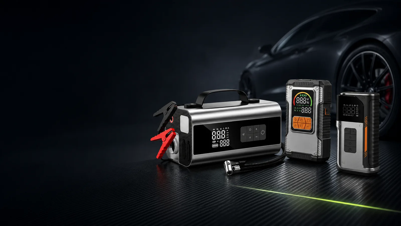 VELREXO VJS jump starter product range