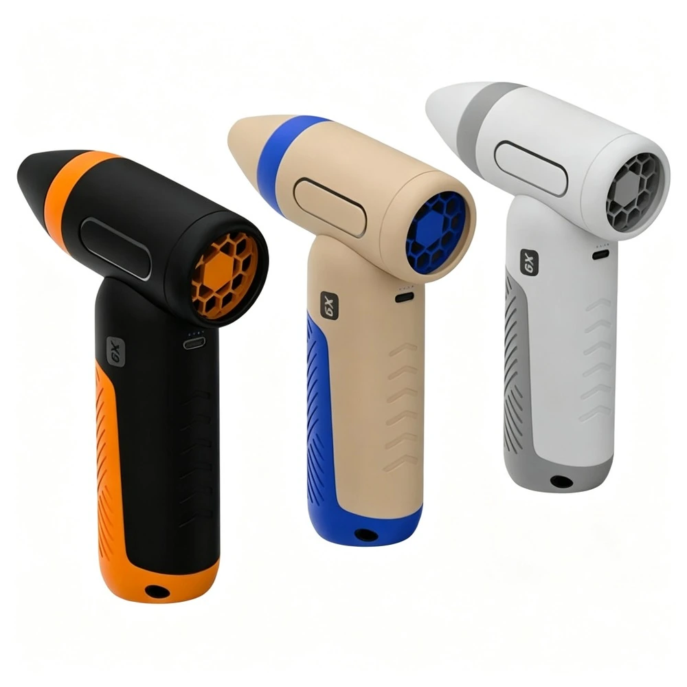 VAD-002 in black orange, beige blue and white gray color presentations