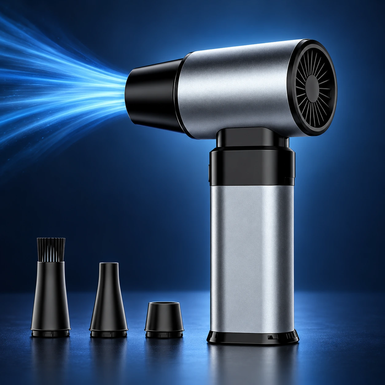 VAD-006 airflow and nozzle presentation using the silver-gray VAD-006 body